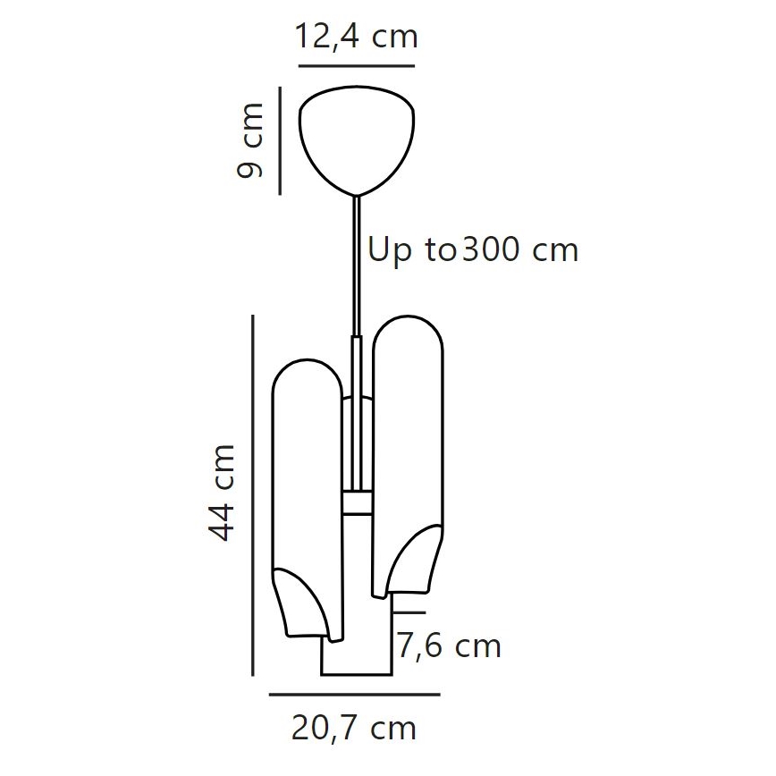 DFTP by Nordlux - Żyrandol na lince ROCHELLE 3xGU10/15W/230V