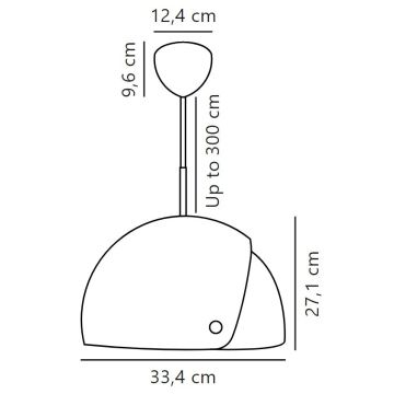 DFTP by Nordlux - Żyrandol na lince z regulowanym kloszem ALIGN 1xE27/15W/230V biały