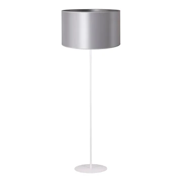 Duolla - Lampa podłogowa CANNES 1xE27/15W/230V 45 cm srebrny/biały