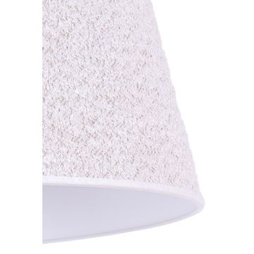 Duolla - Lampa stołowa BOUCLE 1xE27/15W/230V biały/drewno