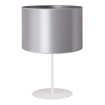 Duolla - Lampa stołowa CANNES 1xE14/15W/230V 20 cm srebrny/biały