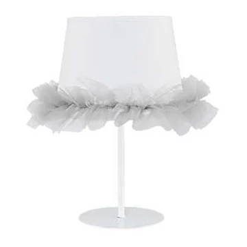 Duolla - Lampa stołowa dziecięca BALLET 1xE14/40W/230V biały/szary
