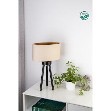 Duolla - Lampa stołowa OVAL VEGAN 1xE27/15W/230V kremowa