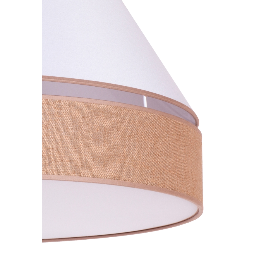 Duolla - Lampa sufitowa AVIGNON 1xE27/15W/230V śr. 50 cm biały/brązowy