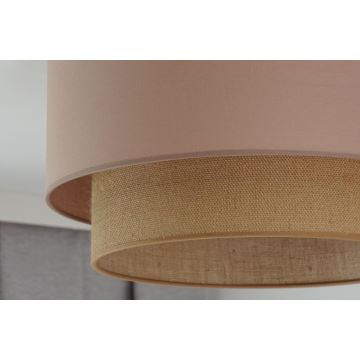 Duolla - Lampa sufitowa BOHO 1xE27/15W/230V śr. 45 cm beżowa/brązowa