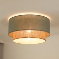 Duolla - Lampa sufitowa BOHO 1xE27/15W/230V śr. 45 cm zielona/brązowa