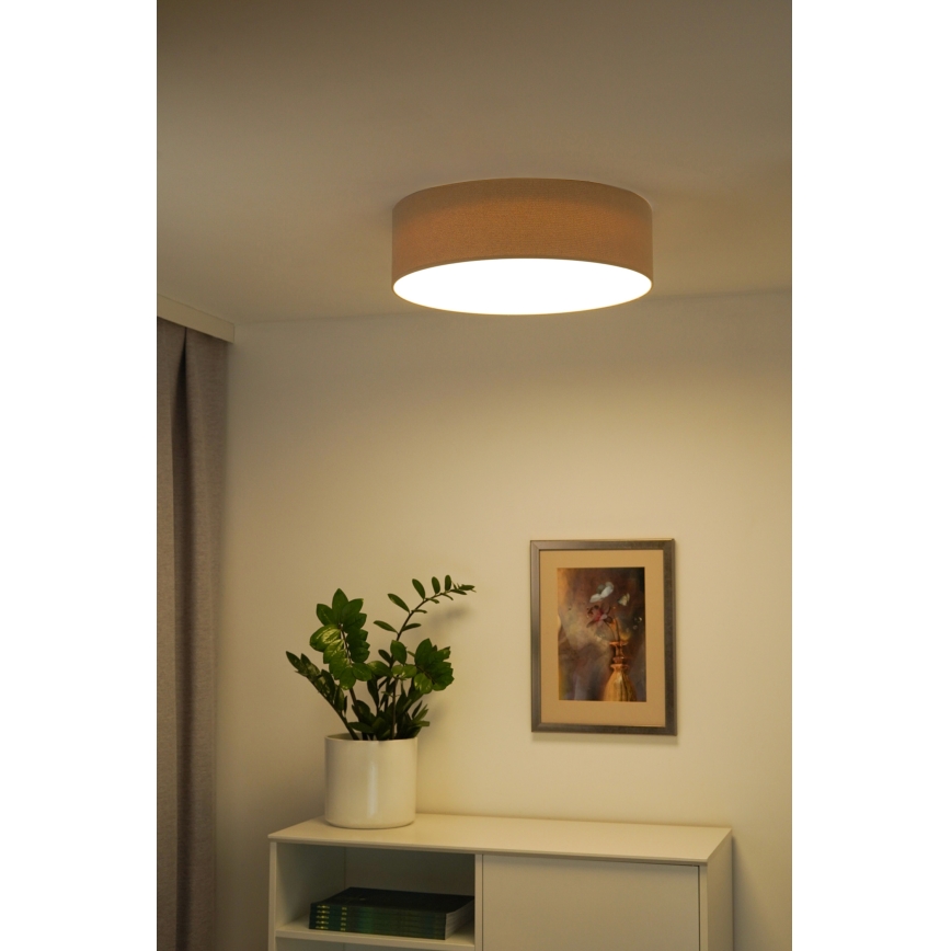 Duolla - LED Plafon CORTINA LED/26W/230V śr. 30 cm beżowy