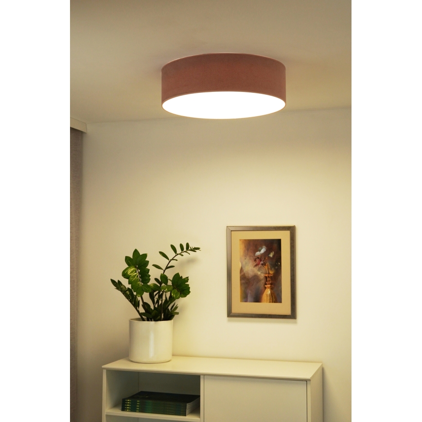 Duolla - LED Plafon CORTINA LED/26W/230V śr. 30 cm różowy