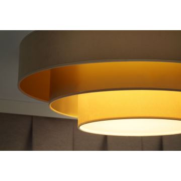 Duolla - LED Plafon LUNETA LED/26W/230V śr. 60 cm 4000K beżowy/złoty/kremowy