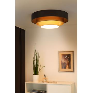 Duolla - LED Plafon LUNETA LED/26W/230V śr. 60 cm 4000K brązowy/złoty/kremowy