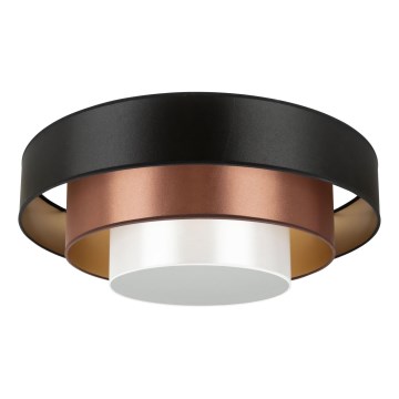 Duolla - LED Plafon LUNETA LED/26W/230V śr. 60 cm 4000K czarny/miedź/białe