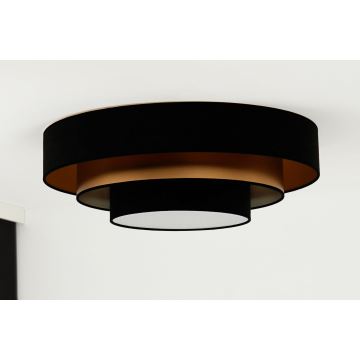 Duolla - LED Plafon LUNETA LED/26W/230V śr. 60 cm 4000K czarny/złoty