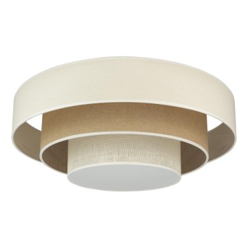 Duolla - LED Plafon LUNETA LED/26W/230V śr. 60 cm 4000K kremowy/brązowy