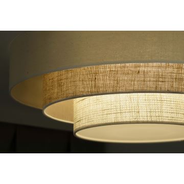 Duolla - LED Plafon LUNETA LED/26W/230V śr. 60 cm 4000K kremowy/brązowy