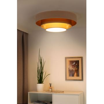 Duolla - LED Plafon LUNETA LED/26W/230V śr. 60 cm 4000K kremowy/złoty/beżowy