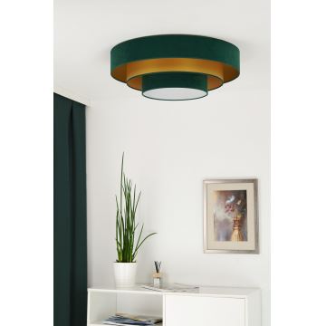 Duolla - LED Plafon LUNETA LED/26W/230V śr. 60 cm 4000K zielony/złoty