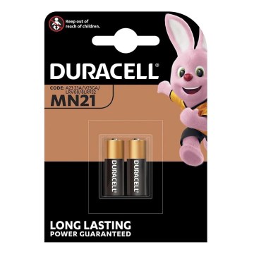 Duracell - 2 szt. Bateria alkaliczna MN21/A23 12V 50 mAh