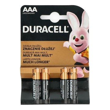 Duracell - 4 szt. Bateria alkaliczna Basic LR03/AAA 1,5V 2400 mAh