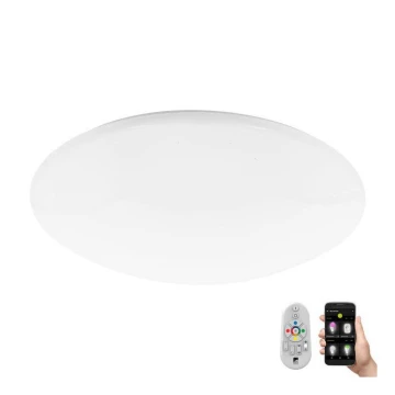 Eglo 33221 - LED RGBW Ściemnialny plafon TOTARI LED/34W/230V + pilot zdalnego sterowania