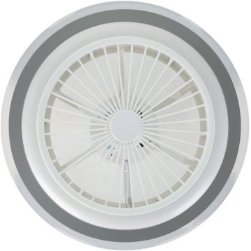 Eglo - LED Ściemnialny wentylator sufitowy LED/25,5W/230V białe/szare 2700-6500K + Pilot zdalnego sterowania