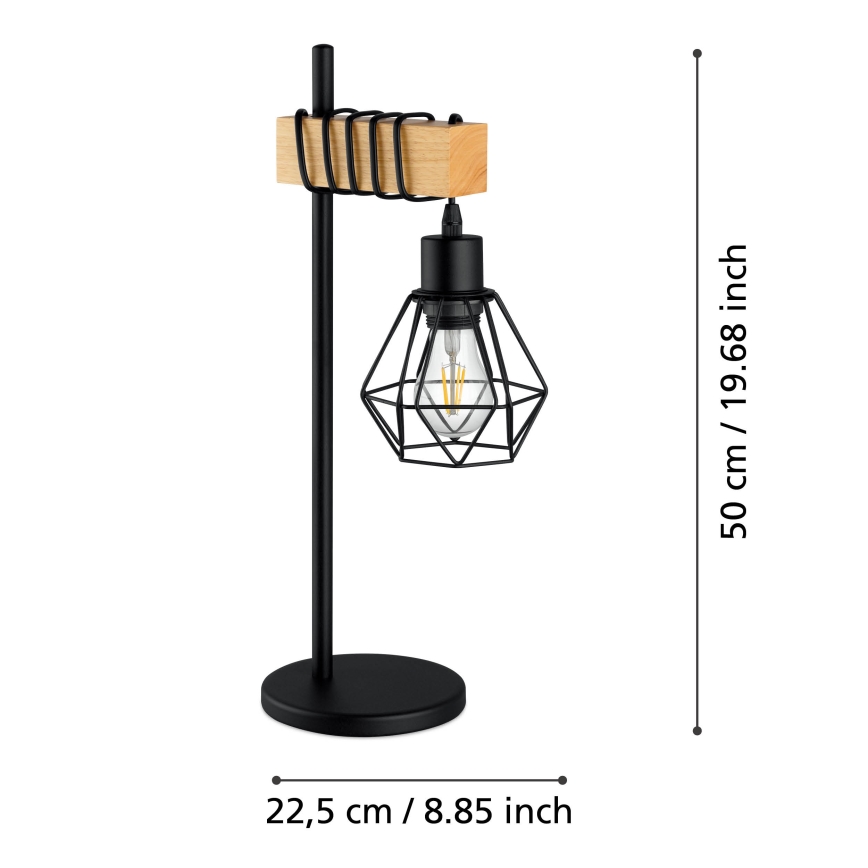 Eglo - Lampa stołowa 1xE27/60W/230V