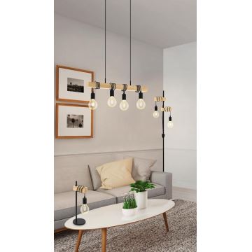 Eglo - Lampa stołowa 1xE27/10W/230V - certyfikat FSC