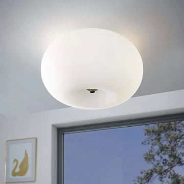 Eglo 75353 - Ściemnialna lampa sufitowa RGBW OPTICA-C 2xE27/7,5W/230V + pilot zdalnego sterowania