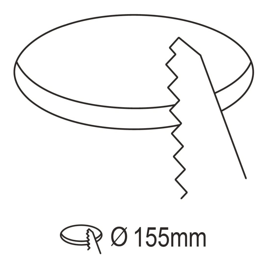 Eglo - LED Ściemniana wpuszczana lampa łazienkowa LED/10,5W/230V 2700-6500K IP44 ZigBee