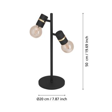 Eglo - Lampa stołowa 2xE27/10W/230V