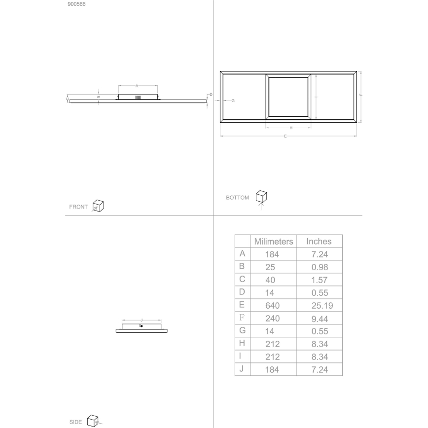 Eglo - LED RGBW Ściemnialny plafon LED/21W/230V