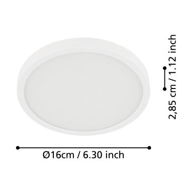 Eglo - LED Plafon łazienkowy LED/11W/230V IP44 biały