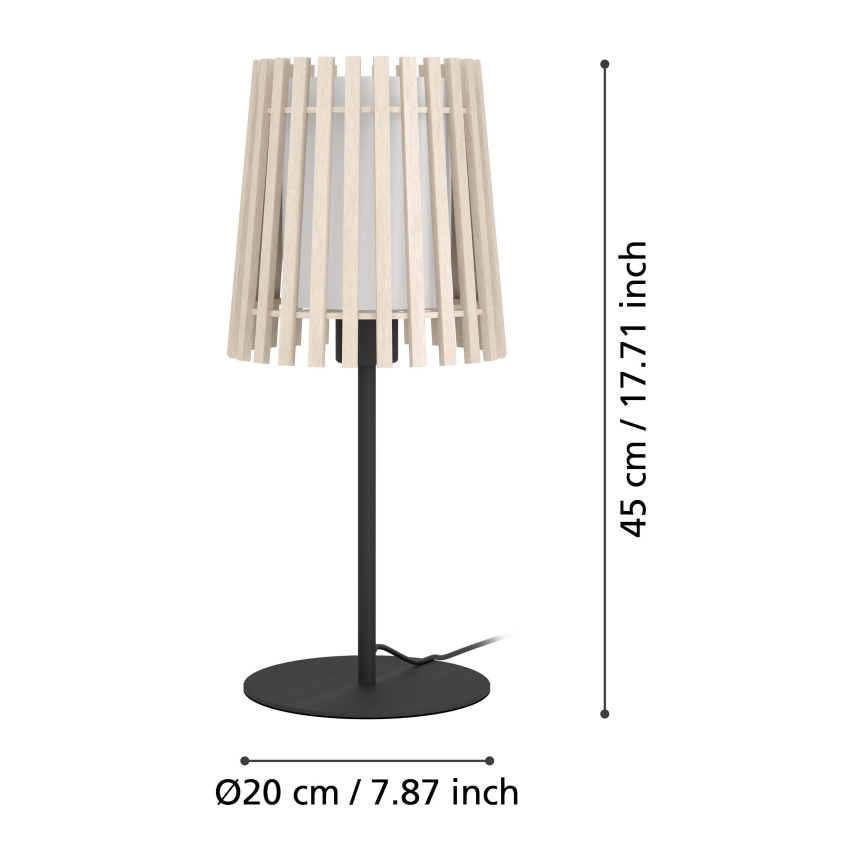 Eglo - Lampa stołowa 1xE27/25W/230V