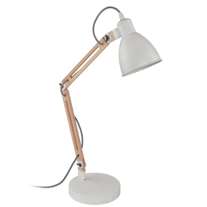 Eglo - Lampa stołowa 1xE14/28W/230V biała - certyfikat FSC