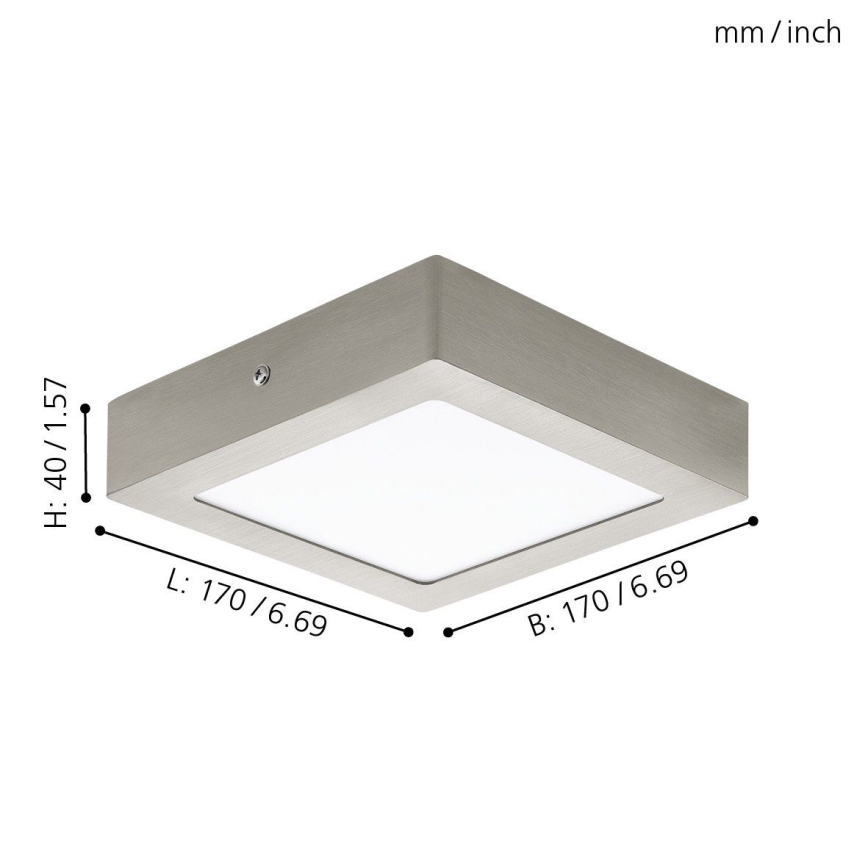 Eglo 94524 - LED Lampa sufitowa FUEVA 1 LED/10,9W/230V