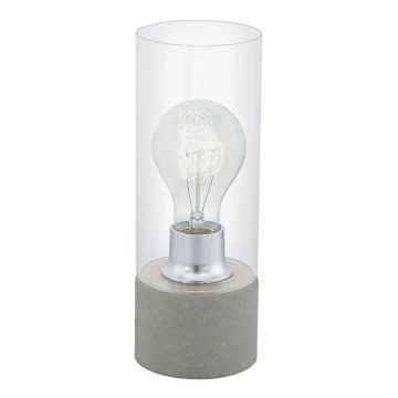 Eglo 94549 - Lampa stołowa TORVISCO 1xE27/60W/230V szary