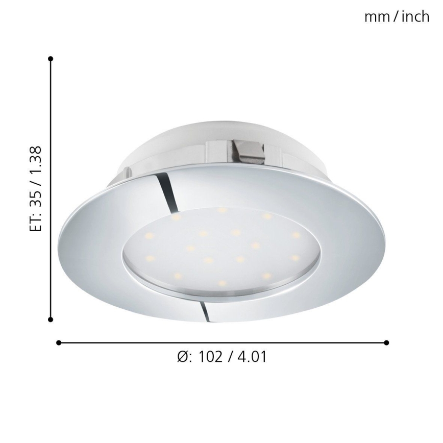 Eglo - LED Oprawa wpuszczana 1xLED/12W/230V