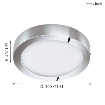 Eglo 96058 - LED Oświetlenie łazienkowe  FUEVA 1 LED/22W/230V