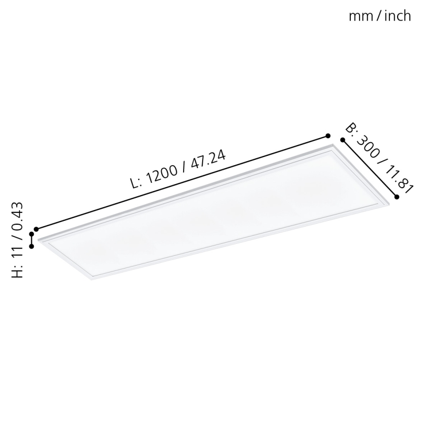 Eglo - LED panel sufitowy LED/40W/230V