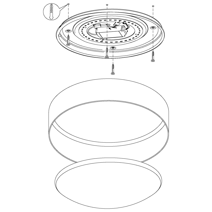 Eglo - LED Plafon ściemnialny 1xLED/18W/230V