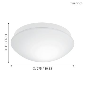 Eglo - Oświetlenie łazienkowe z czujnikiem 1xE27/20W/230V