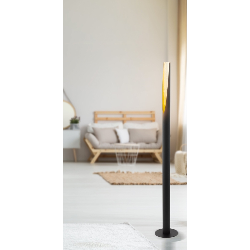 Eglo - LED Lampa podłogowa 1xGU10/4,5W/230V czarna