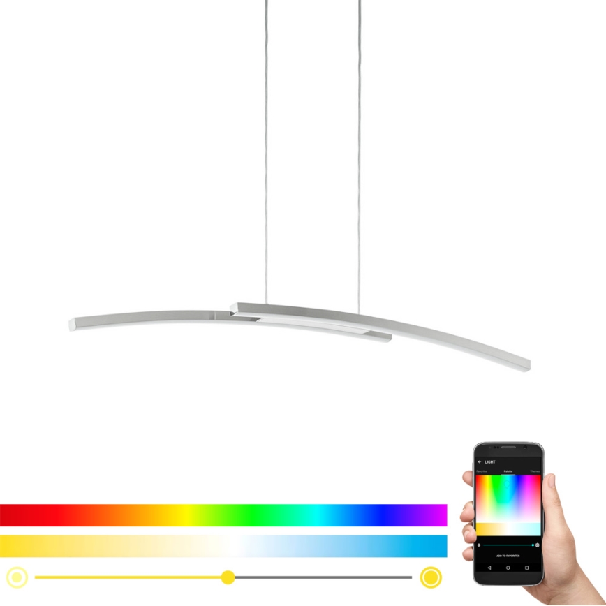 Eglo - LED RGB Ściemnialny żyrandol na lince FRAIOLI-C 2xLED/17W/230V