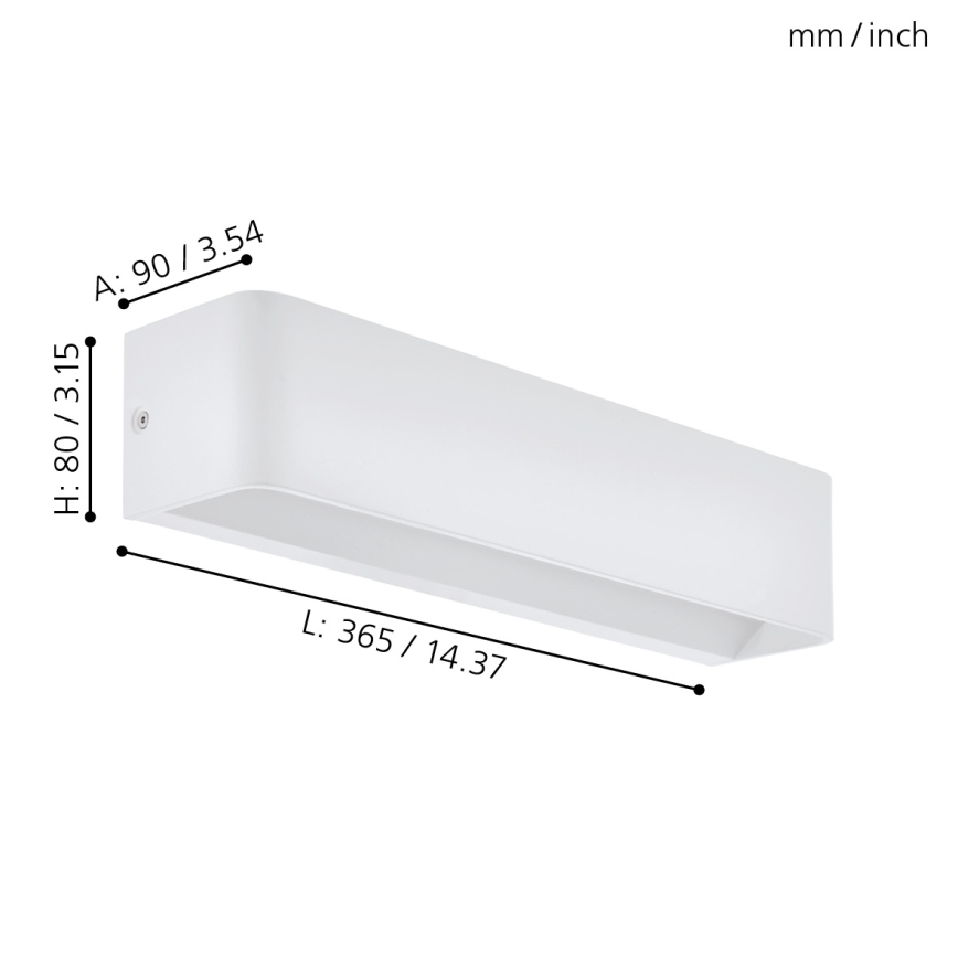 Eglo - LED Kinkiet LED/12W/230V