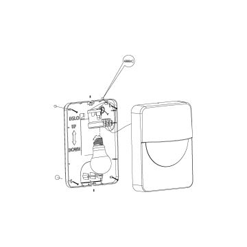 Eglo - Kinkiet zewnętrzny 1xE27/28W/230V IP44