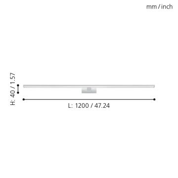 Eglo - LED Łazienkowe oświetlenie lustra LED/14W/230V 4000K 120 cm IP44