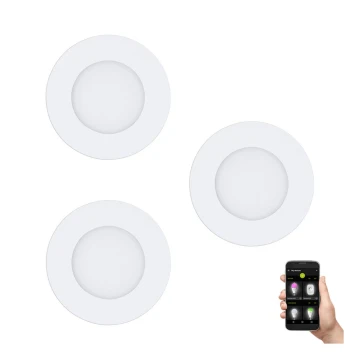 Eglo - ET 3x LED Ściemniana lampa łazienkowa FUEVA-Z  LED/2,8W/230V IP44