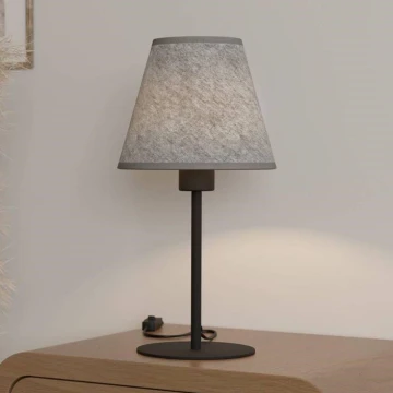 Eglo - Lampa stołowa 1xE27/40W/230V szara