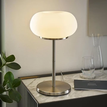 Eglo - Lampa stołowa 2xE27/60W biały/opalone szkło