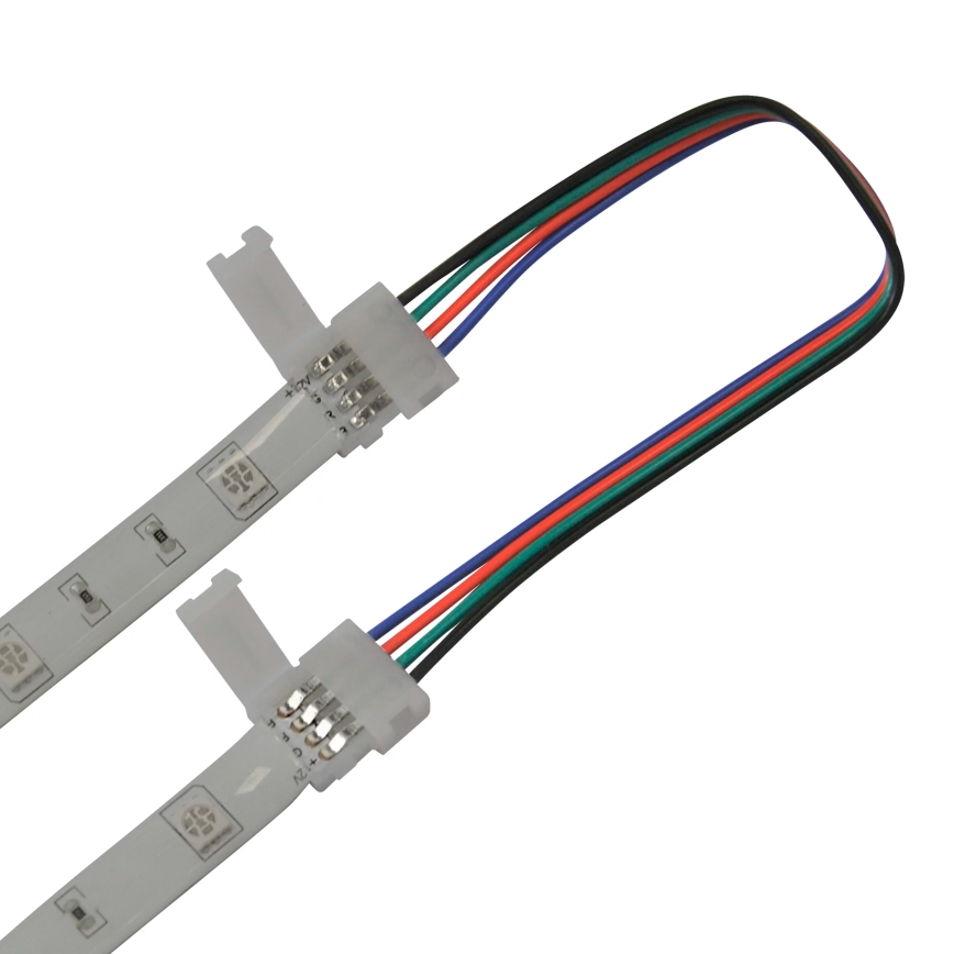 Elastyczny Dwustronny connector do RGB LED taśmy 4pin 10 mm