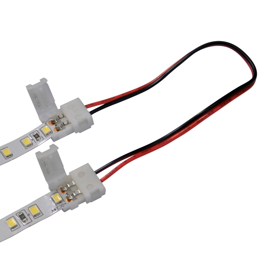 Elastyczny Dwustronny kanciasty connector do 2-pin LED taśmy 8 mm